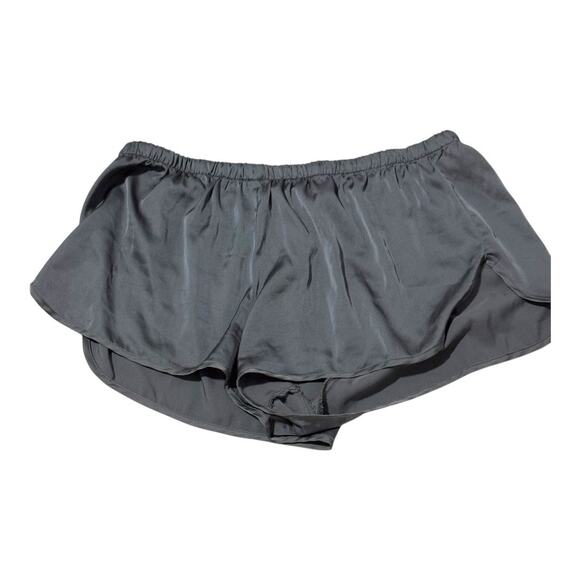 NWOT Ekouaer Silky Metalic Gray/Silver Sleep Shorts - Size XL - Picture 2 of 8